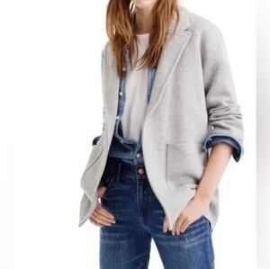 J. Crew Sophie Sweater Merino Wool Blend Size Medium in Gray Knit Cardigan